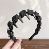 Diadema de estilo de cabello para la frente de caña alta 2026, versátil con dientes para un agarre antideslizante, diadema para lavarse la cara, colección de accesorios para el cabello para mujeres