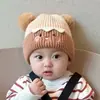 Chapéus de Urso Quentinhos e Fofos para Outono e Inverno, Chapéus com Proteção para Orelhas para Meninos e Meninas, Bebês e Crianças Pequenas, Chapéus de Lã, Chapéus de Tricô para Bebês e Crianças