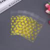 Bolsa OPP autoadhesiva para tarjetas pequeñas, gatito, círculo blanco, estrellas blancas, fuera del empaque de tarjeta, galletas, regalo, empaque universal transparente de puntos