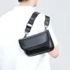Bolso de Hombro Único con Cabeza de Tigre de Moda Callejera Capa Superior Piel de Vaca Bolso Pequeño para el Pecho Lujo Ligero Bolso para Hombre Ins Cuero Genuino Cruzado Bolso de Moda Genial