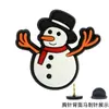 Serie Navideña Transfronteriza Insignias de Dibujos Animados de PVC Muñeco de Nieve Elk DIY Accesorios para Ropa Broche de Papá Noel