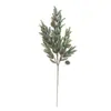 Decoración Navideña de Agujas de Pino Artificial Transfronteriza Accesorios de Rama de Pino Individual Piñas de Plástico Regalos para Árbol de Navidad Festivo