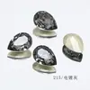 Rinestones Grises Galvanizados para Uñas Artísticas de Cristal Dongzhou, Transparentes Negros Brillantes Ovalados y Cuadrados de Cristal K9 de Alta Calidad, Decoraciones para Uñas Artísticas al por Mayor