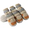 Zapatos para Perros Medianos y Grandes con Hebillas Dobles de Terciopelo para Otoño e Invierno Cálidos Golden Retriever Anticaída Exteriores Zapatos para Mascotas de Perro Grande