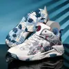 Zapatillas de baloncesto transfronterizas para adolescentes y estudiantes de secundaria, zapatillas de baloncesto para hombre, zapatillas de entrenamiento profesional, zapatillas antideslizantes y amortiguadoras