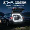 Luz Ambiental para Maletero de Coche Tira de Luces LED de Silicona Decorativa a Bordo para Maletero Delantero y Trasero