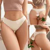 Suministro de Fábrica de Comercio Exterior Tanga con Borde Ondulado, Sexy de Cintura Baja de Seda de Hielo Invisibles Cómodos Calzones de Fitness para Mujer