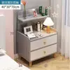 Mesita de Noche Moderna Sencilla para Dormitorio, Pequeño Armario de Almacenamiento para Uso Doméstico, Armario de Almacenamiento Fácil de Montar para Apartamentos de Alquiler, Armario de Mesita de Noche para Sala de Estar