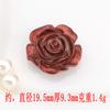 Rosa de Terciopelo Luminosa Colorida para hacer parche para funda de teléfono móvil DIY, pegamento en crema, pasador para el cabello, material de decoración para aretes
