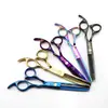 Tijeras Profesionales para Peluquería Color Oro Negro Flor de Cerezo, Tijeras para Cortar el Cabello, Tijeras Planas, Tijeras Entresacadoras, Tijeras para Flecos, Tijeras Entresacadoras, Disponibles en 7 Colores