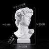 Escultura de vaso David 25CM Cabeça de gesso retrato maquiagem criativa ins estilo coreano moda fofa decoração de mesa