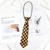 Venta al por mayor de fábrica Estilo Japonés Rayado Elástico para el Cabello Corbata Impresa Pequeña para Niños Niños Estudiantes de Primaria Actividad Grupal Corbata Decorativa