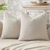 Popular Almofada e Fronha de Tricô Chunky de Chenille da Amazon, Almofada Simples de Cor Sólida com Trama Cruzada, Manta Macia para Sofá