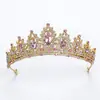 Corona de Novia Europea y Americana Tocados de Cabeza Cumpleaños Transfronterizos Accesorios de Diadema para el Cabello Boda Reina Boda Aleación Tocados de Cabeza Adorno para el Cabello Corona