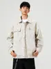 Chamarra casual estilo camisa retro americana tie-dye con cuello múltiple para hombre, prenda exterior casual de moda para primavera