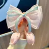 Nuevos Accesorios para el Cabello Infantiles Estilo Ins: Pinza para Cola de Caballo con Lazo de Tul y Malla, Pasador para Niña, Pinza para la Parte Trasera de la Cabeza, Pasador