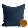 Promoção Cor Lisa Design de Pespontos Blocados em Cores Diferentes Cor Sólida Algodão Chenille Fronha Simples Estilo Nórdico Capa de Almofada para Sofá