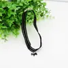 Moda nueva versión coreana de simple doble capa cadena de clavícula de encaje negro joyería de collar corto lindo para mujer venta al por mayor
