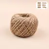 Corda de Cânhamo Natural Grossa Corda de Cânhamo DIY Artesanal Corda Decorativa Etiqueta Embalagem de Presente Corda para Arranhador de Gato Venda por Atacado Corda para Amarração
