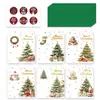 Cartões de felicitações de Natal, presentes criativos, cartões de agradecimento a clientes, cartões de lembrancinha para eventos de festa, LOGO estampado em ouro atacado
