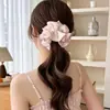 La Sensación del Primer Amor es Abrumadora: Gomas para el pelo florales rosas y azules para mujer, Nuevas ligas para el pelo de primavera, Suaves accesorios para el pelo para el día a día