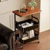 Estante de Almacenamiento Simple Sala de Estar Dormitorio Almacenamiento de Pie Móvil Estante de Almacenamiento de Snacks Baño Inodoro Carrito de Almacenamiento