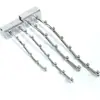 Colgador de ropa para mesita de noche de dormitorio, tubo cuadrado con 7 perlas, perchero de barra transversal, accesorios para estante de puesto de mercado nocturno