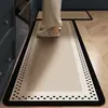 Tapetes de Piso Modernos e Simples para Cozinha Doméstica, Cortáveis, Absorventes de Água, Antiderrapantes, Resistentes a Manchas e Fáceis de Cuidar, Tapetes de Piso de Lama de Diatomáceas