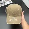 Boné de Baseball Americano Retrô Desgastado Lavado para Mulheres, Novo Estilo Primavera 2025, Chapéu Bordado com Letras, Boné Bico de Pato Emagrecedor