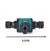 Conector de válvula de interruptor americano conector de agua de jardín niple bidireccional de plástico adaptador rápido válvula de grifo