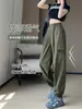 Pantalones de Trabajo de Secado Rápido Color Verde Militar para Mujer, Nuevo Estilo Otoño 2026, Pantalones Jogger para Senderismo, Talla Petite, Pantalones Deportivos de Seda de Hielo para Otoño