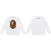 Suministro transfronterizo comercio exterior al por mayor marca de moda BAPE cabeza de simio sudadera con cuello redondo forrada de forro polar otoño e invierno tiburón top chaqueta 5