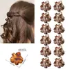 Set Lindo Transfronterizo de 12 Piezas de Pinzas Pequeñas de Colores, Pinzas Mágicas para Cola de Caballo Alta, Pinzas de Flor para la Parte Trasera de la Cabeza de Mujer, Pinzas para el Cabello