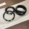 Pulsera Brazalete Ovalado de Acrílico Transfronterizo Europeo y Americano Set Diseño con Sentido Nicho Ligero Lujo Sensación de Alta Gama Joyería de Mano
