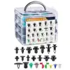 Caixa com 725 Peças Fixadores Universais para Carro Parafusos de Para-choque Rebites de Reparo de Para-lama Kit de Fixadores