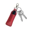 Estuche Portátil Diario para Guardar Labiales Personalizado de Cuero Resistente al Desgaste Bolsa para Guardar y Desinfectar Labiales Colgante Estuche de Cuero