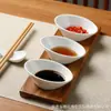 Juego de Platos Cerámicos para Condimentos de Cocina con Bandeja de Bambú, Más Vendido en Exportación, Personalizable y Se Puede Añadir con Logo