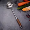 Acero inoxidable 304 utensilios de cocina Espátula de palisandro Colador Escurridor Pala para freír Juego de utensilios de cocina para el hogar Suministros de cocina al por mayor