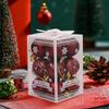 4cm bola de Natal à prova de estilhaços brilhante árvore de Natal bola decoração de cor sólida vento para decoração de festa de casamento de fim de ano