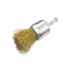 6mm com Haste Hexagonal Cabeça de Moagem de Aço Fio Preto Tigela Plana Formato de Caneta Escova de Moagem e Polimento para Metal Madeira Broca Elétrica