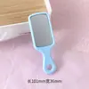 Peine mini lindo estilo Ins de colores dulces con espejo de maquillaje portátil, alto valor estético para el peinado de las niñas