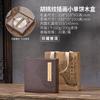 Caja 100g200g357g té Pu'er de pastel individual y doble Té Blanco Caja para pastel de té color nogal en stock embalaje de té vacío