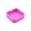 Cenicero de silicona de alto valor de color cuadrado personalizado de 8.3 cm para el hogar, taza creativa para cigarrillos, resistente a altas temperaturas, estuche para cigarrillos, logotipo