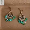 Pendientes de gota con incrustaciones de diamantes transfronterizos europeos y americanos, pendientes de lujo de alta gama, accesorios para orejas de moda de nicho, venta al por mayor desde fabricante de Yiwu