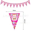 Colección de Banderines de Dibujos Animados Decoración para Fiesta de Cumpleaños de Bebé Banderín Guirnalda Suministros de Cumpleaños Arreglo de Guirnalda Banner Ahora