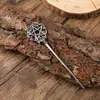 Popular Comercio Exterior Vikingo Estrella de Cinco Puntas Hoja Pasador para el Cabello Femenino Pasador para el Cabello Estilo Nórdico Retro Noruego Accesorios para el Cabello Venta al por Mayor