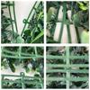 25*25cm Planta Artificial Transfronteriza Planta Verde Pared de Césped Decoración Floral Fondo Césped de Plástico Pared de Helecho Césped