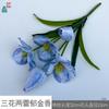 Tulipa Florida de Três Flores e Duas Hastes Tulipa Florindo com Cinco Flores Decoração para Sala de Estar de Casa Flor Artificial Flor para Arranjo de Casamento Flor de Seda