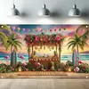 Pano de Fundo para Festa Havaiana da Amazon Aloha Verão Decorações de Festa de Flamingo Suprimentos Banner Pano de Fundo