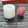 Molde de silicona con forma de flor estéreo, para tartas, pasteles, aromaterapia, velas de yeso, flores de peonía y rosas blancas frías.